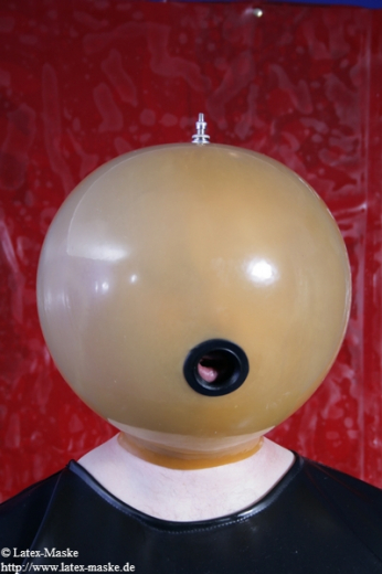 Inflatable Latex Mask with air Pump