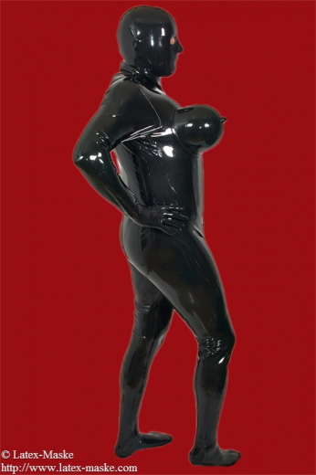 Ladies Torpedo Catsuit with inflatable breast