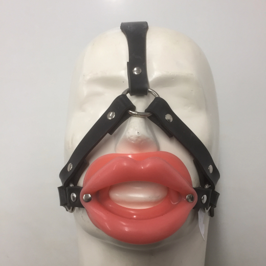 mouth lips trainer head harness  lockable