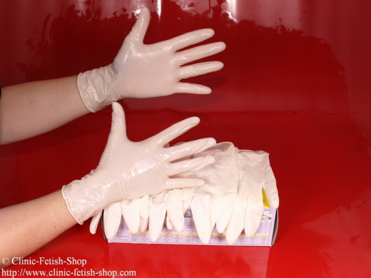 Examination glove, latex powder free, not sterile