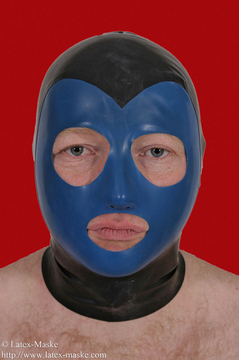 Mask face part removed in color