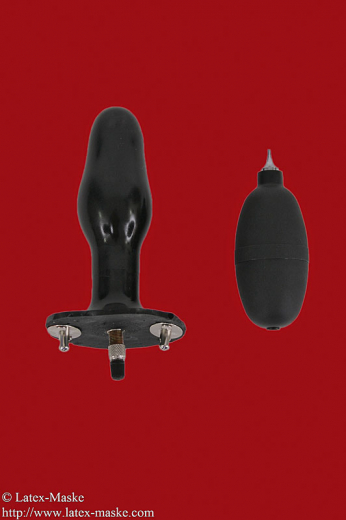 Inflatable plug for coercive belt with valve and pressure ball Ø 33mm